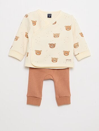 Conjunto sweat + calças de moletom - 2 peças