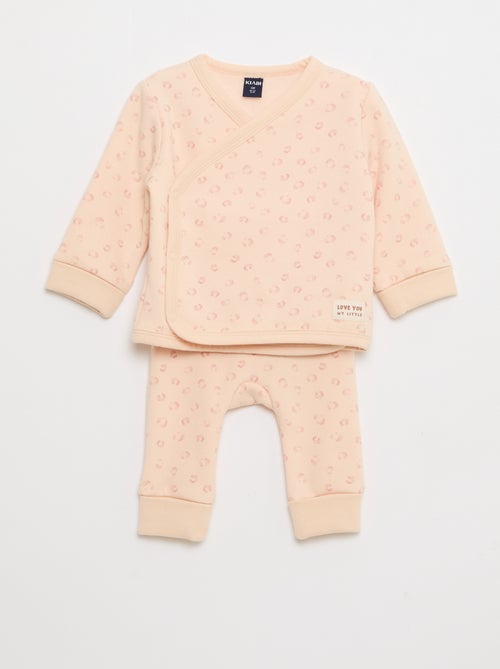 Conjunto sweat + calças de moletom - 2 peças - Kiabi