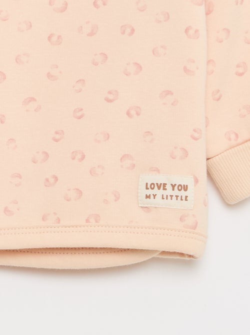 Conjunto sweat + calças de moletom - 2 peças - Kiabi