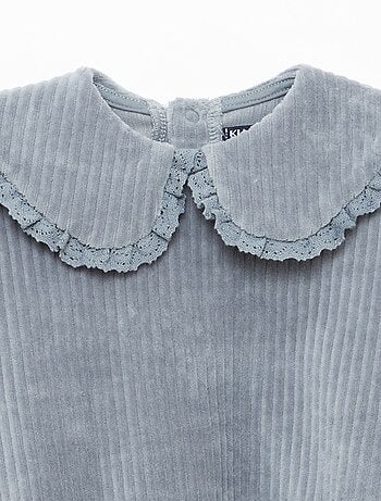 Conjunto sweat + calças em veludo cotelê