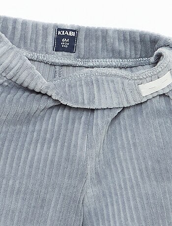 Conjunto sweat + calças em veludo cotelê