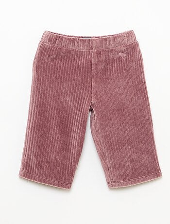 Conjunto sweat + calças em veludo cotelê