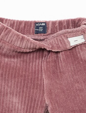 Conjunto sweat + calças em veludo cotelê