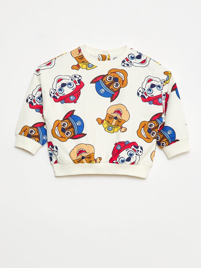 Conjunto sweat + calças 'Patrulha Pata' Branco - Kiabi