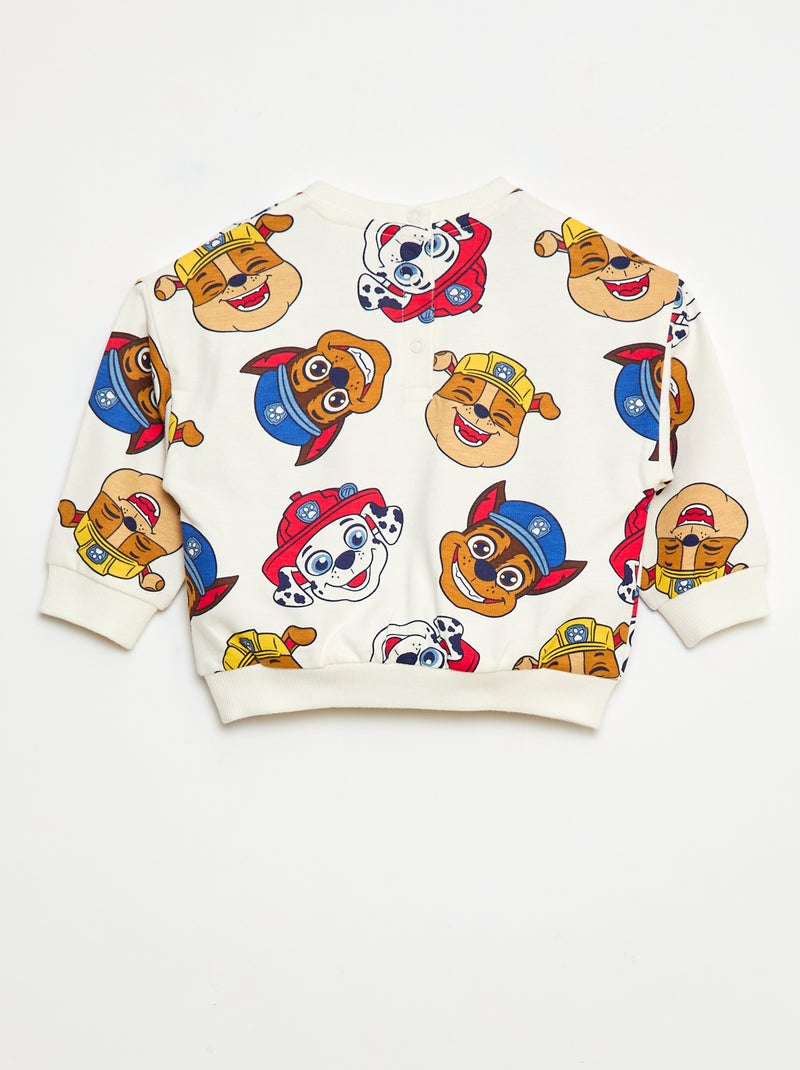 Conjunto sweat + calças 'Patrulha Pata' Branco - Kiabi