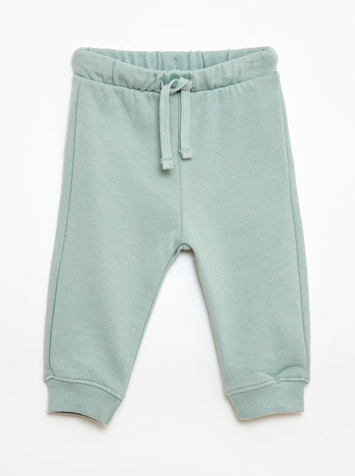 Conjunto sweat com capuz + calças de jogging monocromáticas - 2 peças - Kiabi