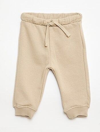 Conjunto sweat com capuz + calças de jogging monocromáticas - 2 peças