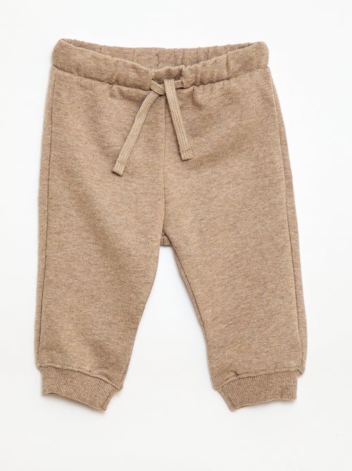 Conjunto sweat com capuz + calças de jogging monocromáticas - 2 peças - Kiabi