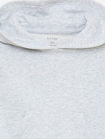 Conjunto sweat com capuz + calças de jogging monocromáticas - 2 peças