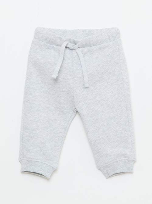 Conjunto sweat com capuz + calças de jogging monocromáticas - 2 peças - Kiabi