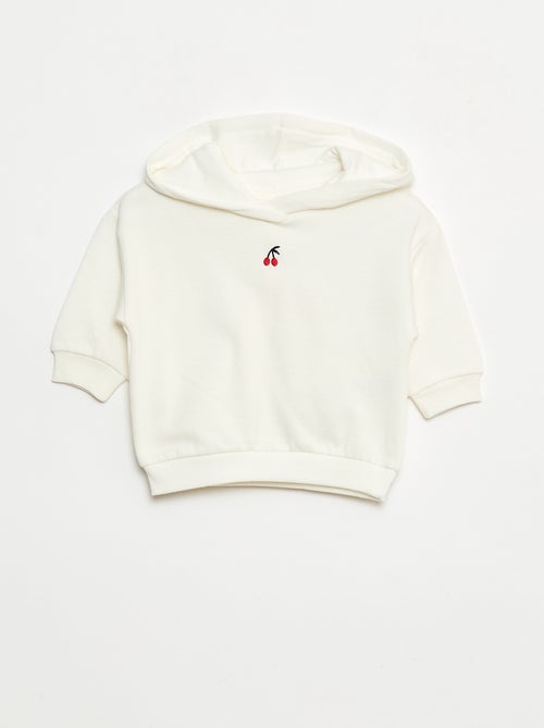 Conjunto sweat com capuz + leggings em malha - Kiabi