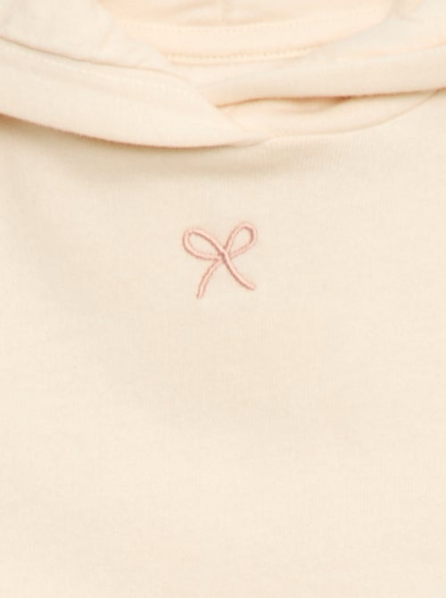 Conjunto sweat com capuz + leggings em malha - Kiabi