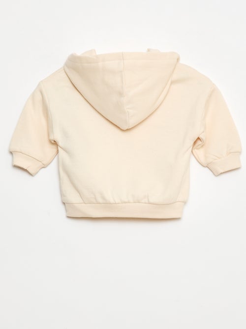 Conjunto sweat com capuz + leggings em malha - Kiabi