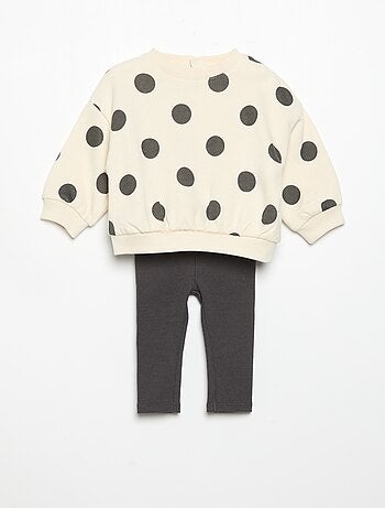 Conjunto sweat estampado + legging