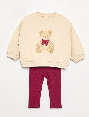 Conjunto sweat estampado + legging