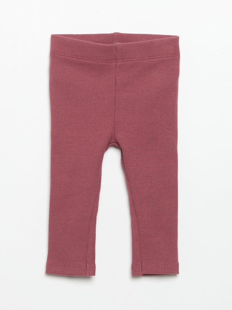 Conjunto sweat estampado + legging Violeta - Kiabi