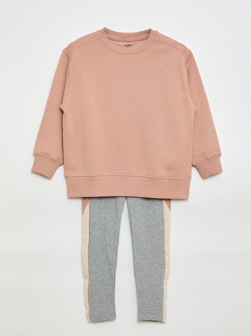 Conjunto sweat + legging - 2 peças - Kiabi