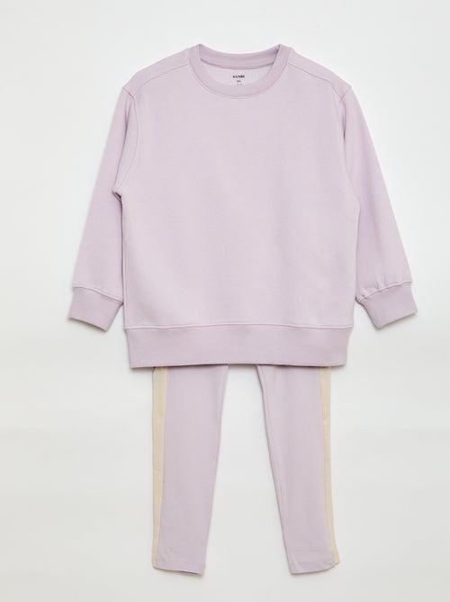 Conjunto sweat + legging - 2 peças - Kiabi