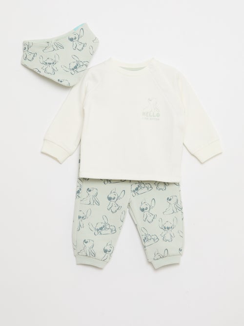 Conjunto sweatshirt - calças + Bandana - 2 peças - Kiabi