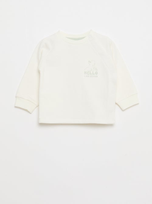 Conjunto sweatshirt - calças + Bandana - 2 peças - Kiabi