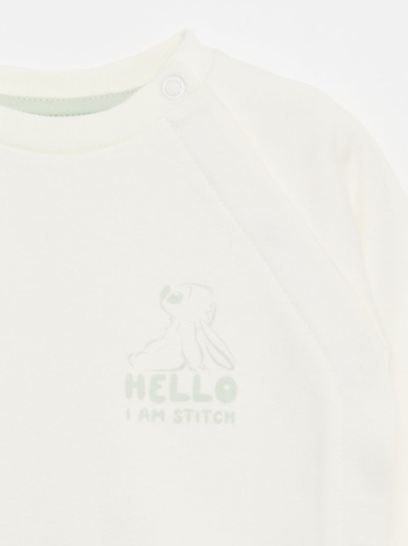 Conjunto sweatshirt - calças + Bandana - 2 peças Verde - Kiabi