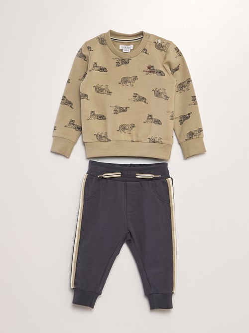 Conjunto sweatshirt + calças  - 2 peças - 'Van Gennip' - Kiabi