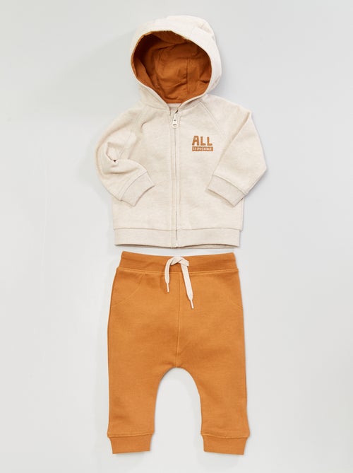 Conjunto sweatshirt + calças - Kiabi