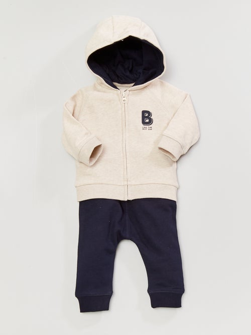 Conjunto sweatshirt + calças - Kiabi