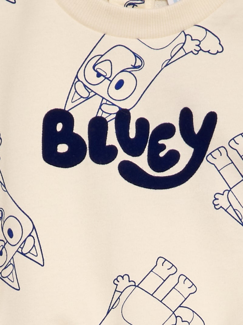 Conjunto sweatshirt + calças 'Bluey' - 2 peças BRANCO - Kiabi