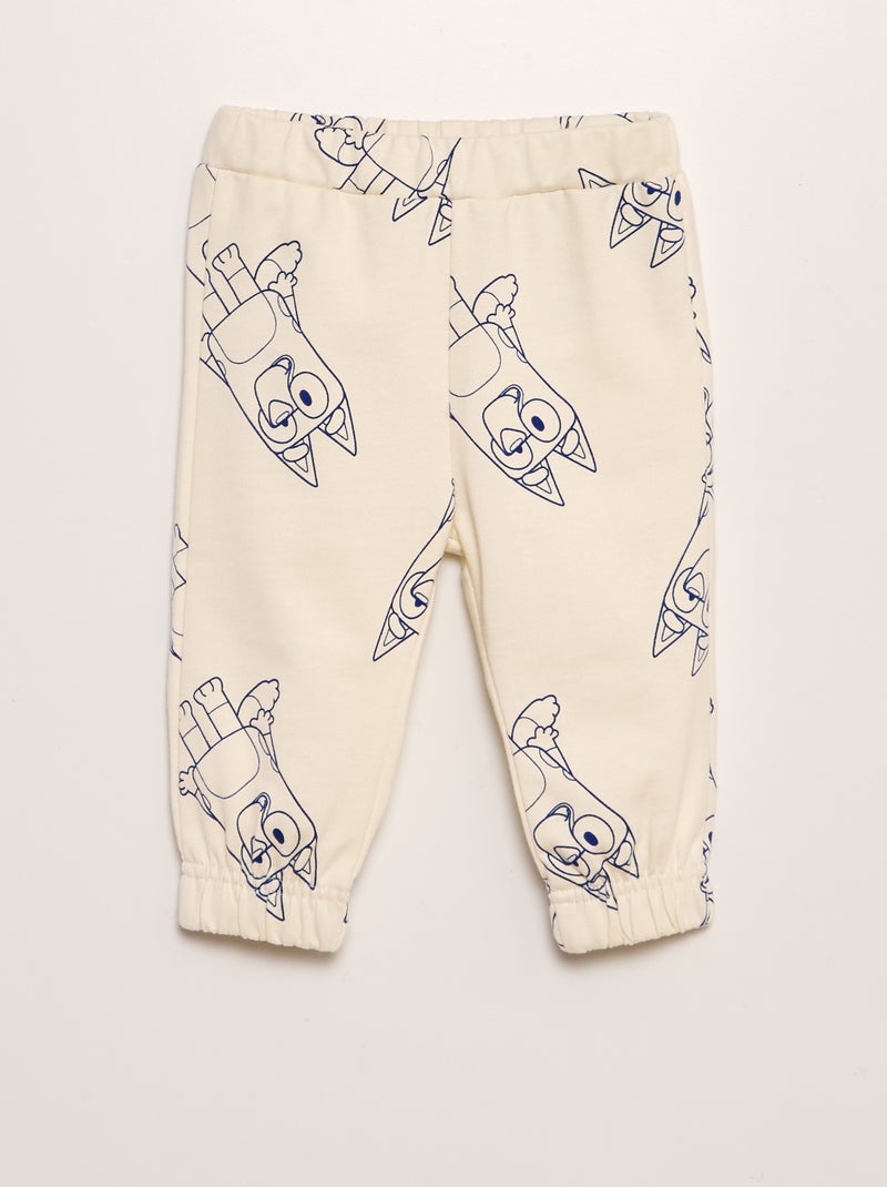 Conjunto sweatshirt + calças 'Bluey' - 2 peças BRANCO - Kiabi