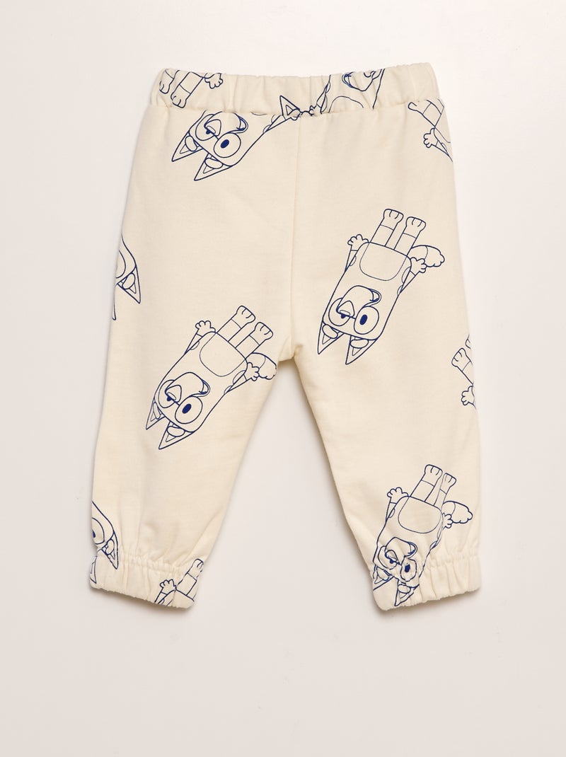 Conjunto sweatshirt + calças 'Bluey' - 2 peças BRANCO - Kiabi