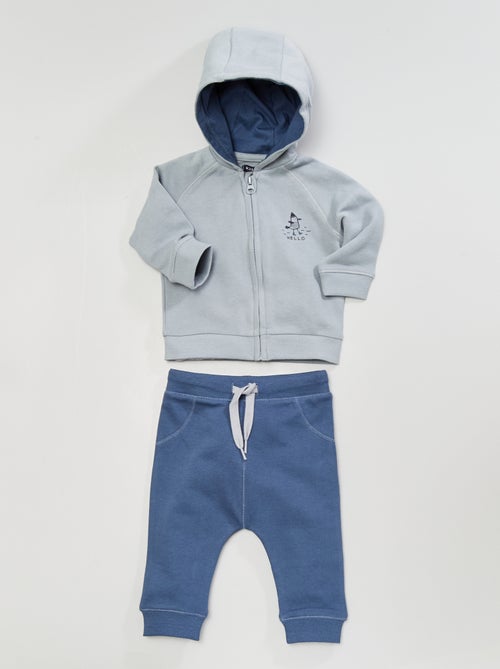 Conjunto sweatshirt + calças - Kiabi