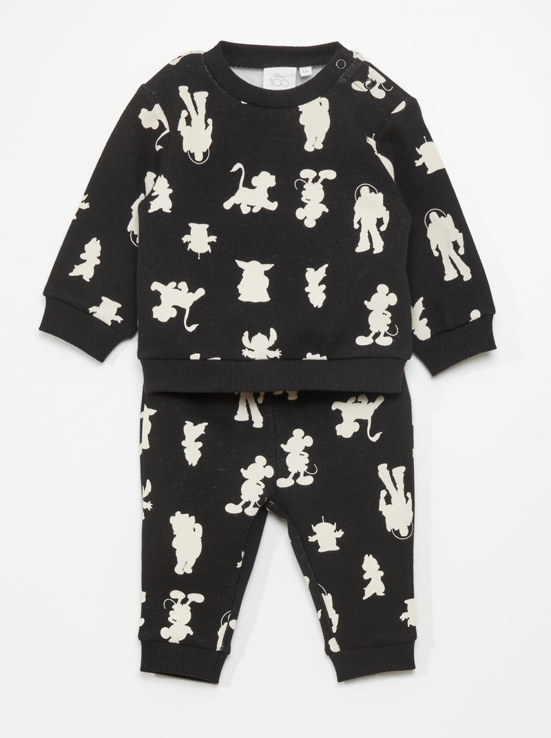 Conjunto sweatshirt + calças de fato de treino  - 100 anos da 'Disney' PRETO - Kiabi