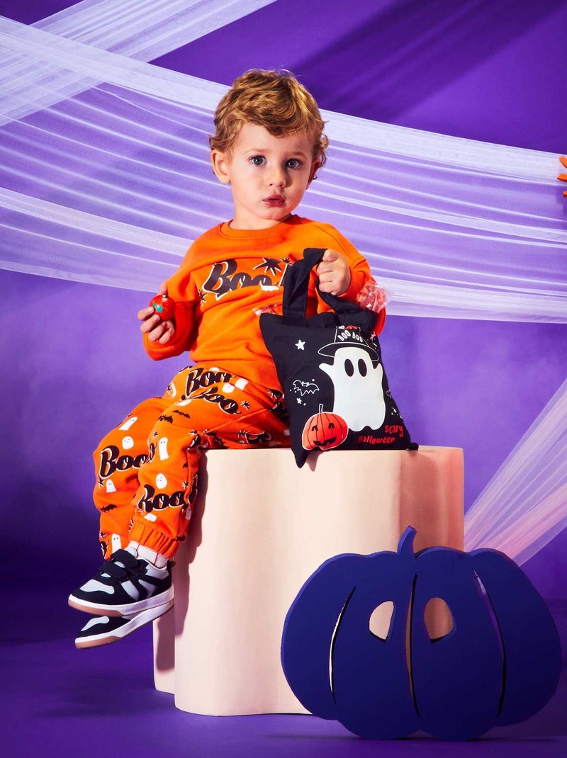 Conjunto sweatshirt + calças de fato de treino - 2 peças  - Halloween BRANCO - Kiabi