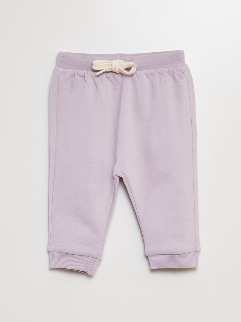 Conjunto sweatshirt + calças de fato de treino - 2 peças VIOLETA - Kiabi