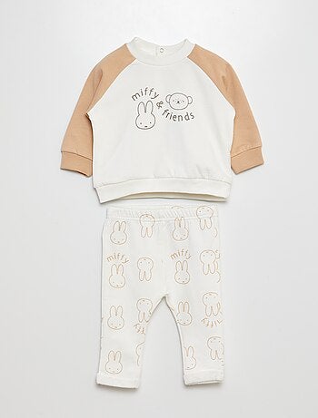 Conjunto sweatshirt + calças de fato de treino 'Miffy' - 2 peças