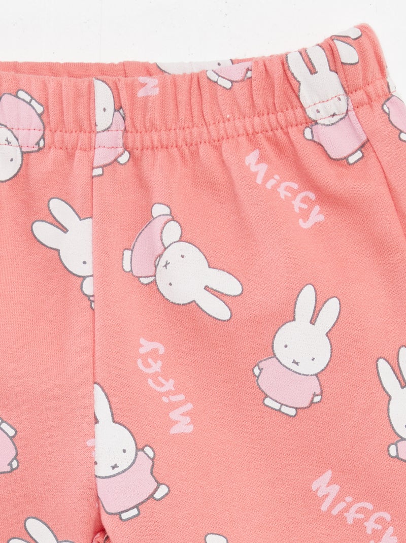 Conjunto sweatshirt + calças de fato de treino 'Miffy'  - 2 peças BRANCO - Kiabi