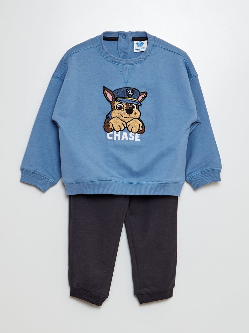 Conjunto sweatshirt + calças de fato de treino 'Patrulha Pata'  -  2 peças AZUL - Kiabi
