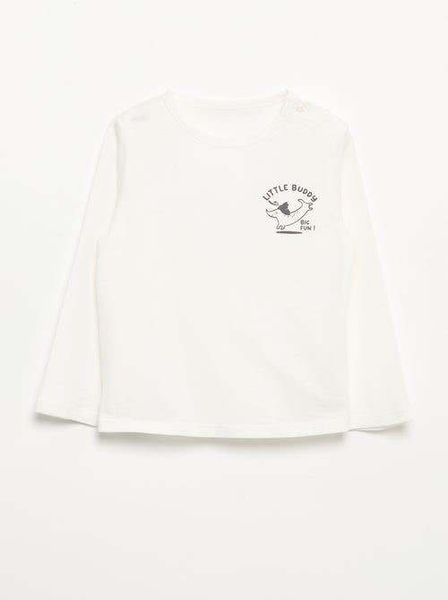 Conjunto sweatshirt + calças de jogging + t-shirt - 3 peças - Kiabi