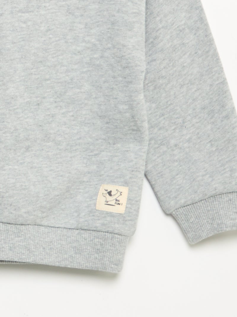 Conjunto sweatshirt + calças de jogging + t-shirt - 3 peças Bege - Kiabi