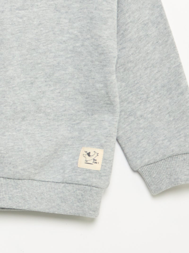 Conjunto sweatshirt + calças de jogging + t-shirt - 3 peças Bege - Kiabi