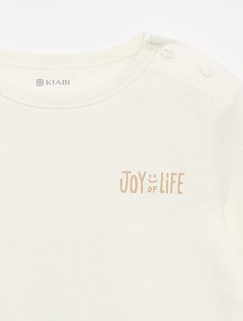 Conjunto sweatshirt + calças de jogging + t-shirt - 3 peças