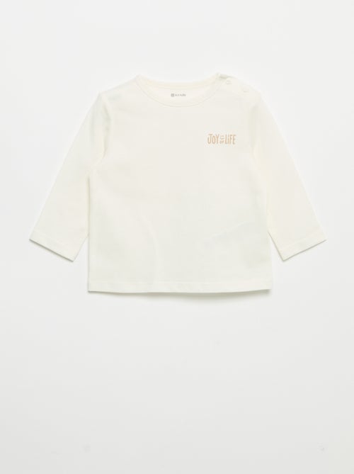 Conjunto sweatshirt + calças de jogging + t-shirt - 3 peças - Kiabi