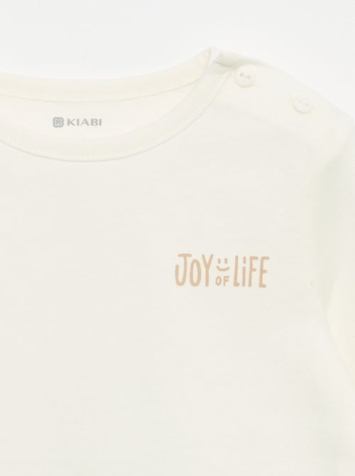 Conjunto sweatshirt + calças de jogging + t-shirt - 3 peças - Kiabi