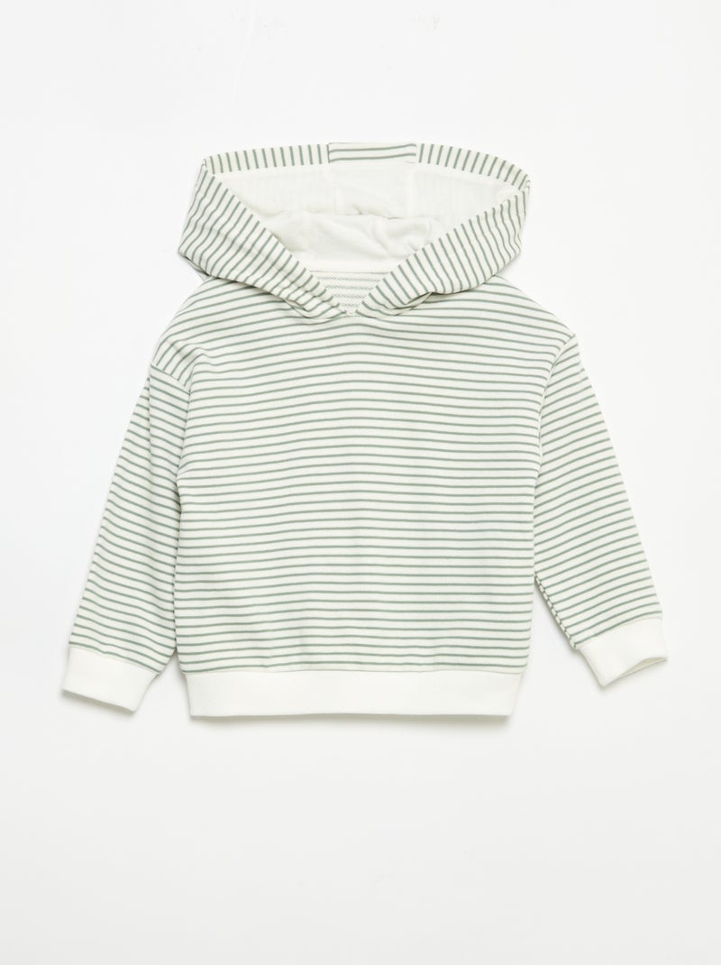 Conjunto sweatshirt + calças de jogging + t-shirt - 3 peças Caqui - Kiabi