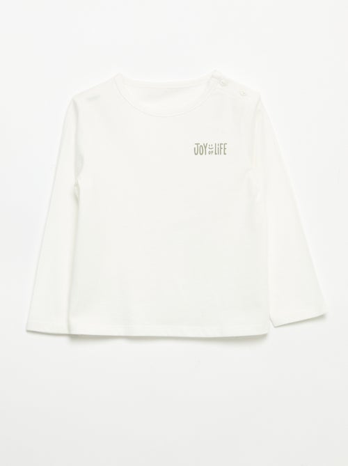 Conjunto sweatshirt + calças de jogging + t-shirt - 3 peças - Kiabi