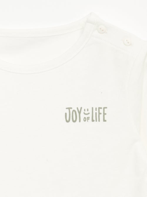 Conjunto sweatshirt + calças de jogging + t-shirt - 3 peças - Kiabi