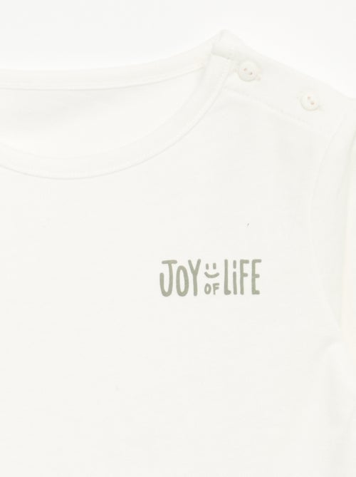 Conjunto sweatshirt + calças de jogging + t-shirt - 3 peças - Kiabi