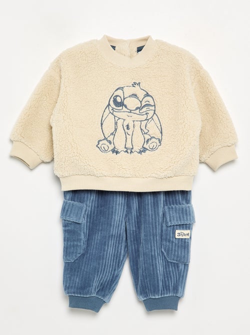 Conjunto sweatshirt + calças 'Disney' multibolsos - 2 peças - Kiabi