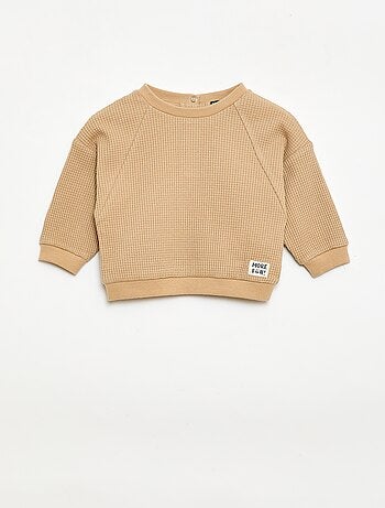 Conjunto sweatshirt + calças em favos de mel - 2 peças